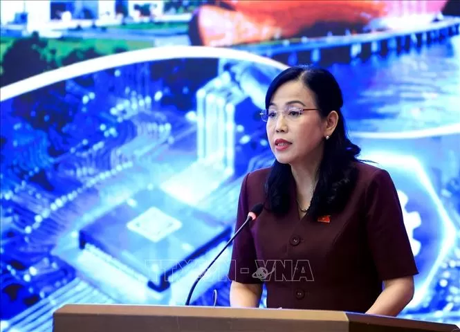 Chủ nhiệm Uỷ ban Khoa học, C&ocirc;ng nghệ v&agrave; M&ocirc;i trường của Quốc hội Nguyễn Thanh Hải ph&aacute;t biểu. 