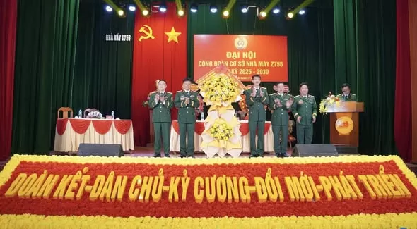 ĐẠI HỘI CÔNG ĐOÀN CƠ SỞ NHÀ MÁY Z756 NHIỆM KỲ 2025-2030