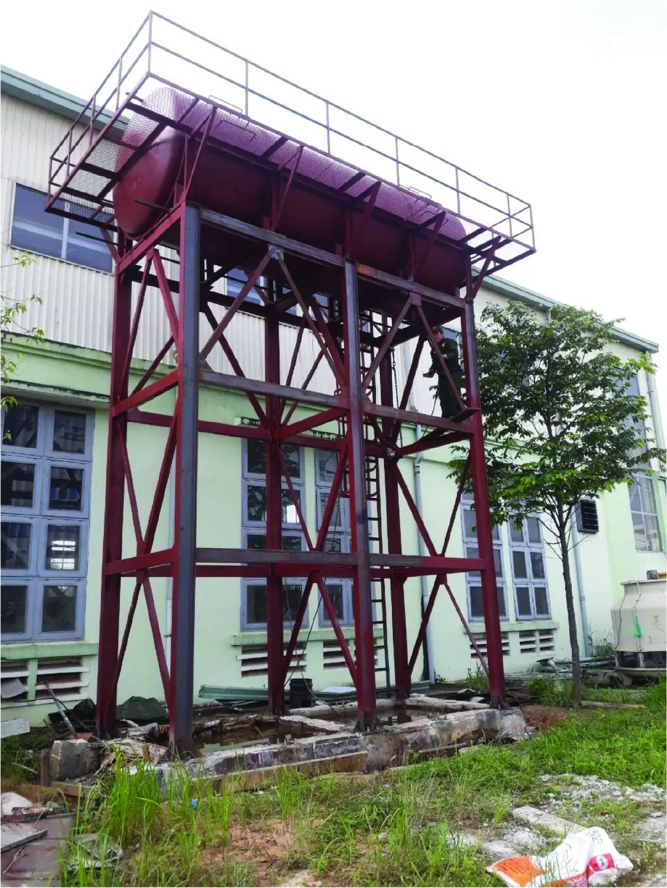 LẮP DỰNG THÁP GIẢI NHIỆT LÒ ĐÚC, BỒN GIẢI NHIỆT LÒ ĐÚC - NHÀ MÁY Z756