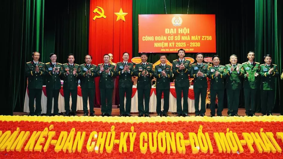 ĐẠI HỘI CÔNG ĐOÀN CƠ SỞ NHÀ MÁY Z756 NHIỆM KỲ 2025-2030