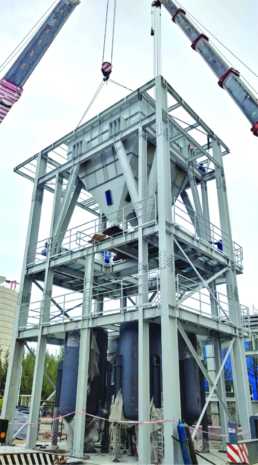 SẢN XUẤT VÀ LẮP ĐẶT NHÀ KẾT CẤU THÉP SILO - CÔNG TY TNHH TEBMIT